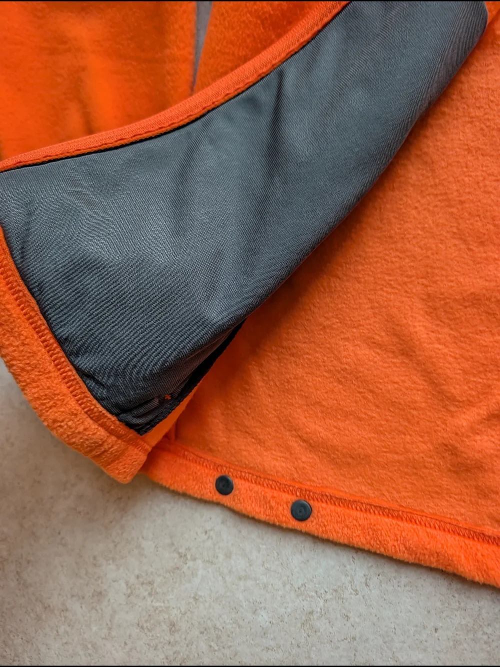 Columbia Youth Fleece Jacket Full Zip Bright Orange Size 14/16 (L/XL)